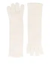 Alpo Beige Solid Knitted Gloves In Beige