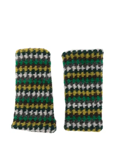 Alpo Crochet Gloves In Green