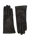Alpo Leather Gloves In Black