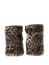 Alpo Leopard-print Gloves In Brown