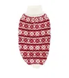 Alqo Wasi Alpaca-blend Christmas Dog Sweater In Red