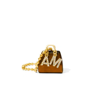Already Mine Ny Women's Brown / Gold Tiger's Eye Handbag Charm With Already Mine Charm – Confidence & Good Fortune