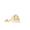 Already Mine Ny Women's Gold / White / Neutrals Quartz Handbag Charm With Already Mine Charm – Clarity & Manifestati