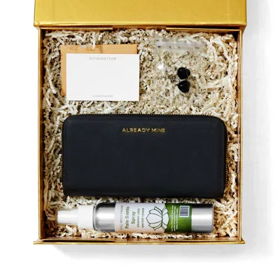 Already Mine Women's Black / Gold Protection & Inner Power Manifestation Gift Set In Multi