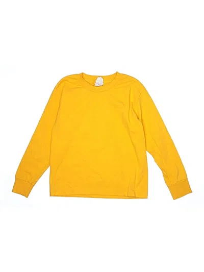 Pre-owned Alstyle Apparel & Activewear Kids' Long Sleeve T-shirt In Yellow