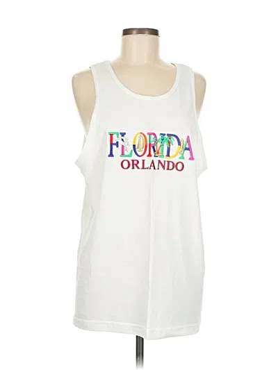 Pre-owned Alstyle Apparel & Activewear Sleeveless T-shirt In White