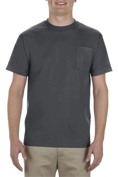 Alstyle Classic Pocket T-shirt In Grey