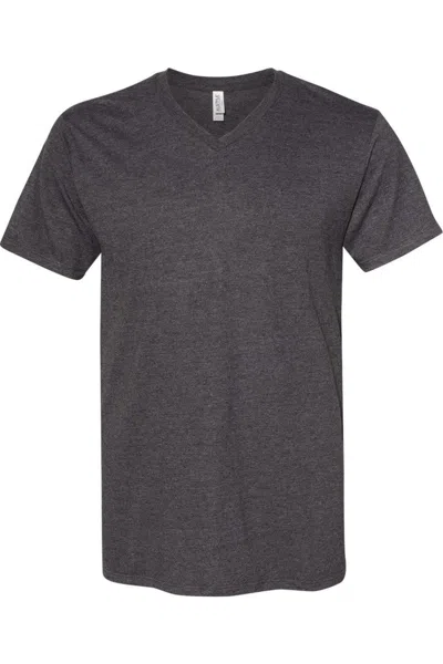 Alstyle Ultimate V-neck T-shirt In Grey