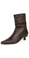 Alta Agatta Cocoa Booties Cocoa In Brown