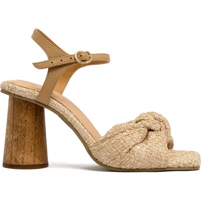 Alta Alessia Natural Sandals In Brown