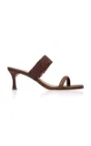 Alta Etta Cognac Sandals In Brown