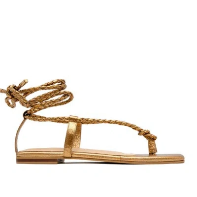 Alta Hera Sandals In Gold