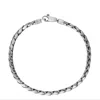 Altar™ Ornaments Co. Men's Grey Arc Bracelet| Sterling Silver Gun-metal Chain Bracelet - Altar™ In Gray