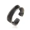 Altar™ Ornaments Co. Men's Grey Flow Ring| Sterling Silver Sculptural Antique-finish Ring - Altar™ In Gray