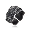 Altar™ Ornaments Co. Men's Grey Lava Ring| Sterling Silver Volcanic Relief Band - Altar™ In Gray