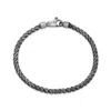 Altar™ Ornaments Co. Men's Grey Nero Bracelet| Sterling Silver Gunmetal Finish Bracelet - Altar™ In Gray