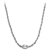 Altar™ Ornaments Co. Men's Grey Obsidian Chain| Sterling Silver Ruthenium-plated Chain - Altar™ In Gray