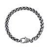Altar™ Ornaments Co. Men's Grey Talon Bracelet| Ruthenium-plated Twisted Silver Link Bracelet – Altar™ In Gray