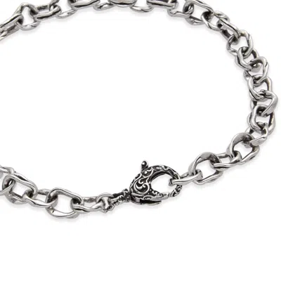Altar™ Ornaments Co. Men's Rune Bracelet In Silver