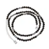 Altar™ Ornaments Co. Men's Silver / Black Nox Necklace| Sterling Silver & Agate Beads - Altar™ In Multi