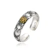 Altar™ Ornaments Co. Men's Silver / Gold Gesang Ring| Sterling Silver & Solid Brass Blossom Ring - Altar™ In Multi