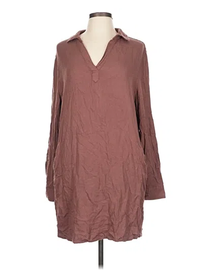 Pre-owned Altar'd State 3/4 Sleeve Blouse In Brown