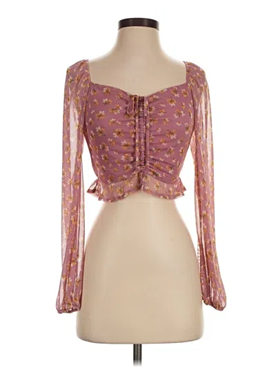 Pre-owned Altar'd State 3/4 Sleeve Blouse In Pink