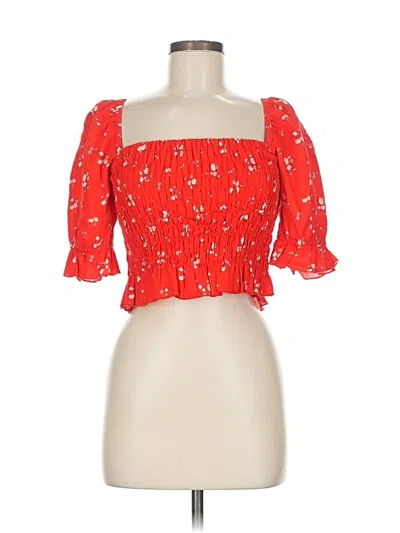 Pre-owned Altar'd State 3/4 Sleeve Blouse In Red