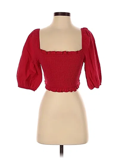 Pre-owned Altar'd State 3/4 Sleeve Blouse In Red