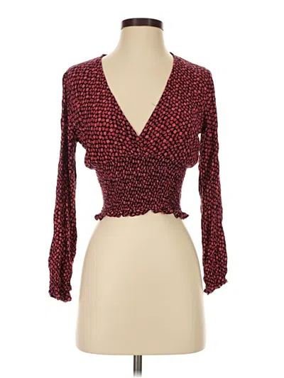 Pre-owned Altar'd State 3/4 Sleeve Blouse In Red