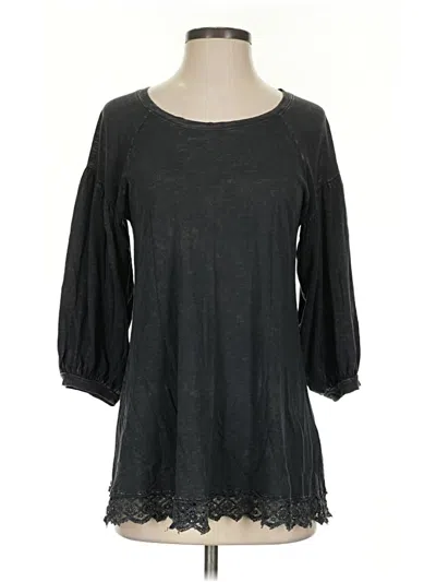 Pre-owned Altar'd State 3/4 Sleeve T-shirt In Black