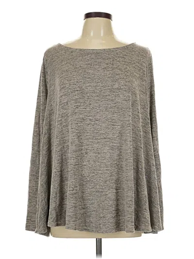 Pre-owned Altar'd State 3/4 Sleeve T-shirt In Gray