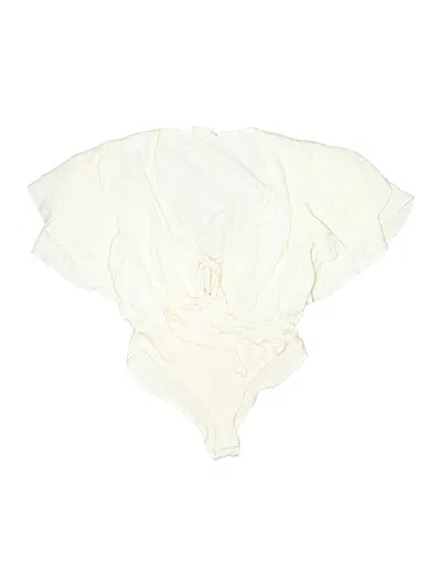 Pre-owned Altar'd State Bodysuit In Ivory