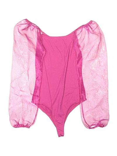 Pre-owned Altar'd State Bodysuit In Pink