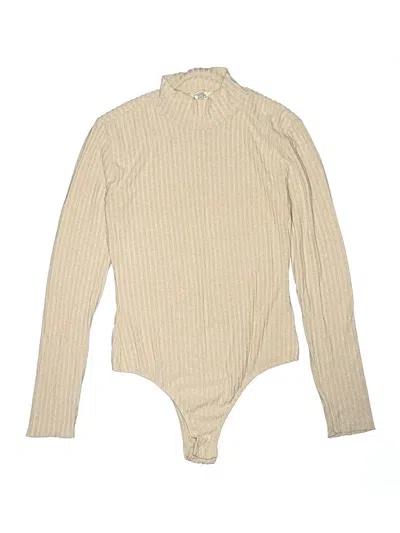 Pre-owned Altar'd State Bodysuit In Tan