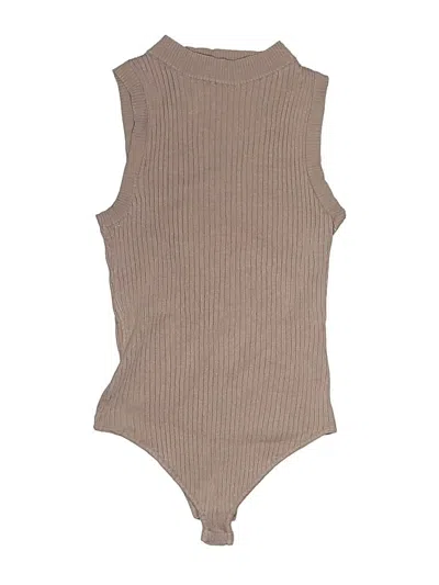Pre-owned Altar'd State Bodysuit In Tan
