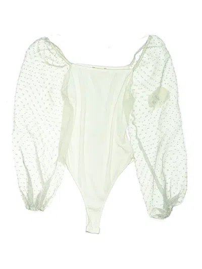 Pre-owned Altar'd State Bodysuit In White