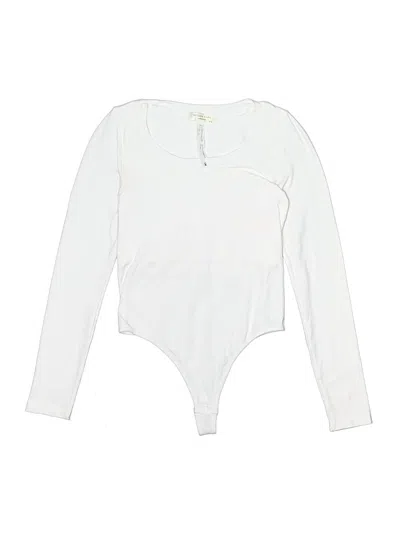 Pre-owned Altar'd State Bodysuit In White