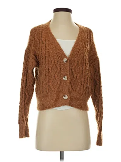 Pre-owned Altar'd State Cardigan Sweater In Brown