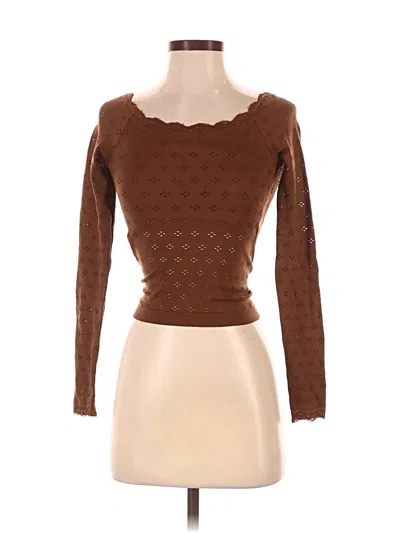 Pre-owned Altar'd State Cardigan Sweater In Brown