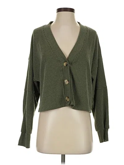 Pre-owned Altar'd State Cardigan Sweater In Green