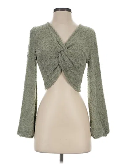 Pre-owned Altar'd State Cardigan Sweater In Green
