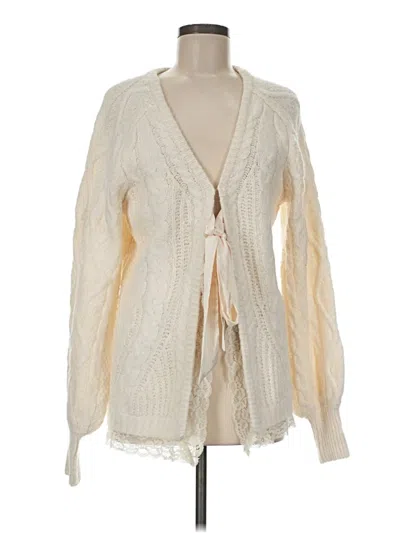 Pre-owned Altar'd State Cardigan Sweater In Ivory