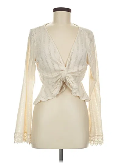 Pre-owned Altar'd State Cardigan Sweater In Ivory