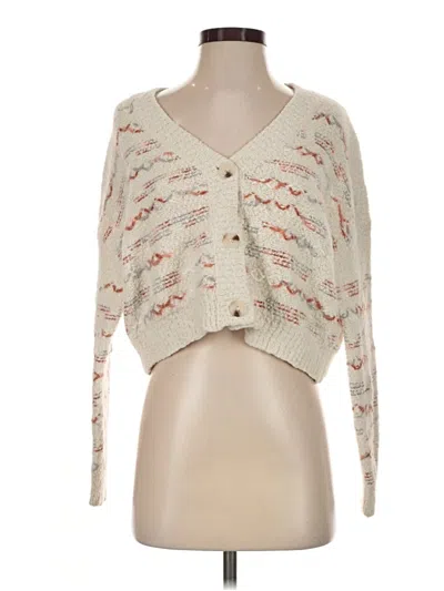 Pre-owned Altar'd State Cardigan Sweater In Ivory