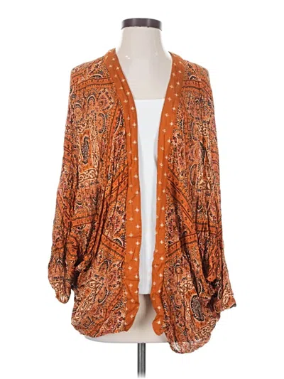 Pre-owned Altar'd State Cardigan Sweater In Orange