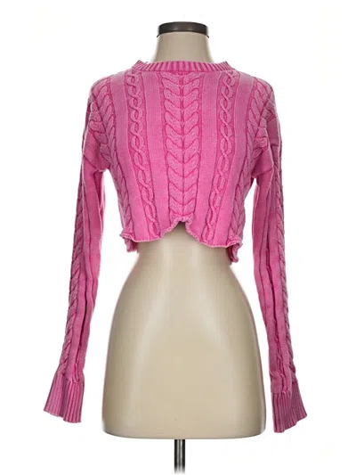 Pre-owned Altar'd State Cardigan Sweater In Pink