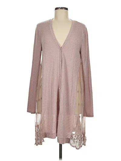 Pre-owned Altar'd State Cardigan Sweater In Pink