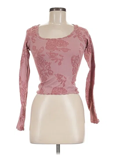 Pre-owned Altar'd State Cardigan Sweater In Pink
