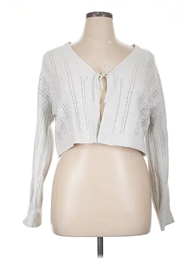 Pre-owned Altar'd State Cardigan Sweater In Silver